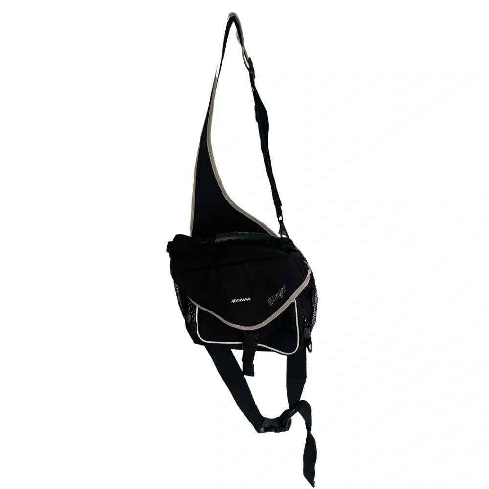 Adorama Camera Slinger Travel Bag Canvas with Reflective Details [Black]